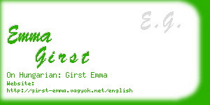 emma girst business card